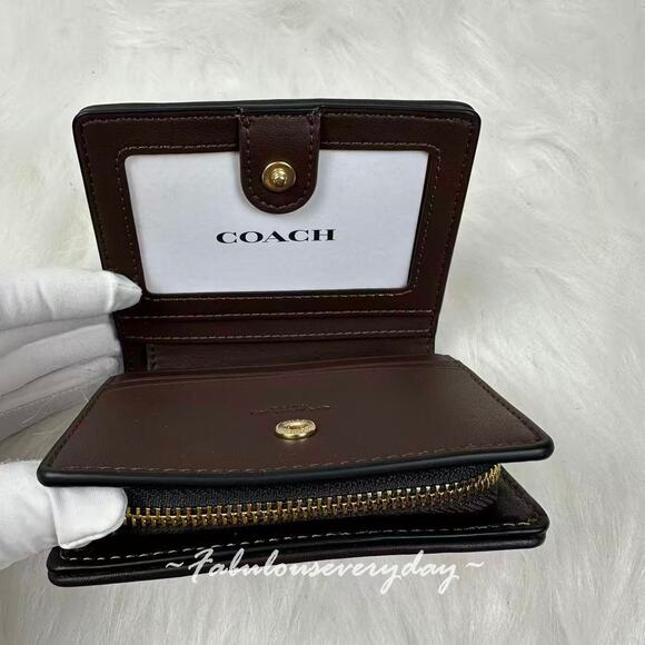 Coach Snap Wallet In Signature Chenille CCQ32 NWT - Picture 6 of 6